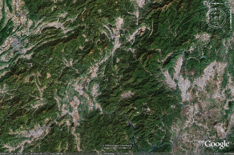 浩羽2006年第九站训放连平卫星地图